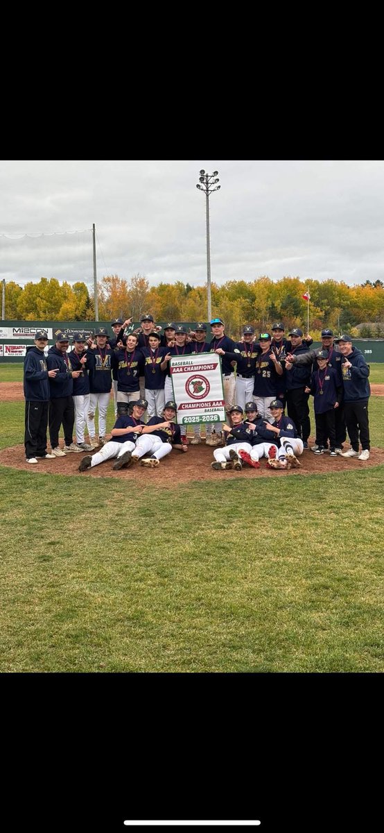 Congratulations to the baseball team winning the SSNB AAA Provincial Championship today. The boys defeated FHS 10-0 in the semi and Leo Hayes 8-2 in the final