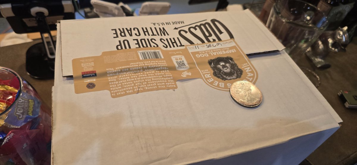 #Silver ain't money?
Didn't have any cash on me. But a customer was happy to pay $60 fiat
For the tainted AE in my pocket; I always carry one.
cAN't DrInK SiLvEr!