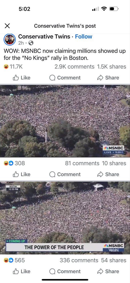 <a href="/maddenifico/">Bill Madden</a> Except this photo with green foliage is from the Trump rally. Retards!