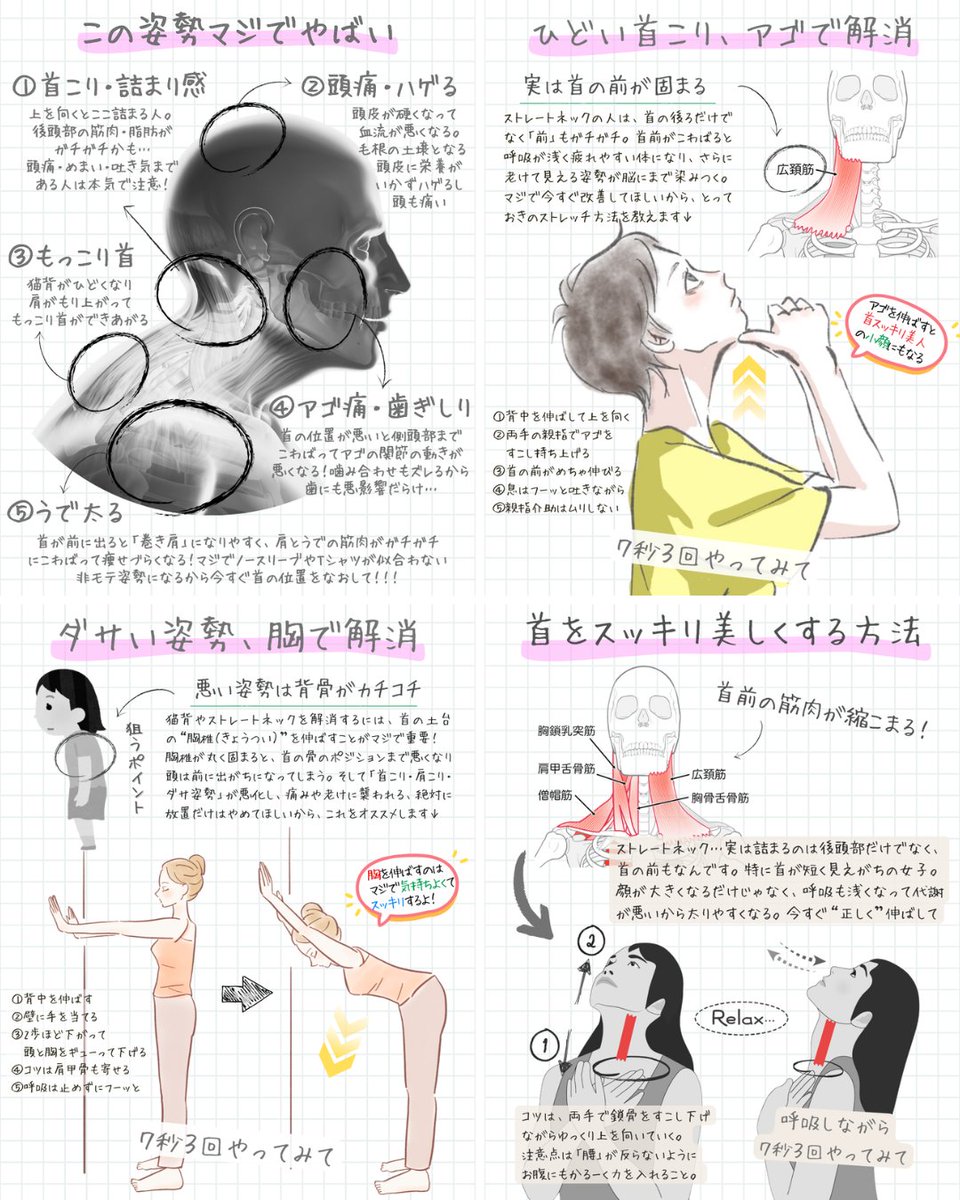 理学療法士がまとめた”ストレートネック”ノート4選
