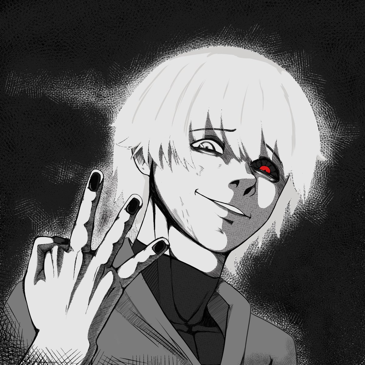 Gachimeme's tweet photo. Kaneki

#TokyoGhoul #digitalart #fanart https://t.co/IaGzlpXn0w