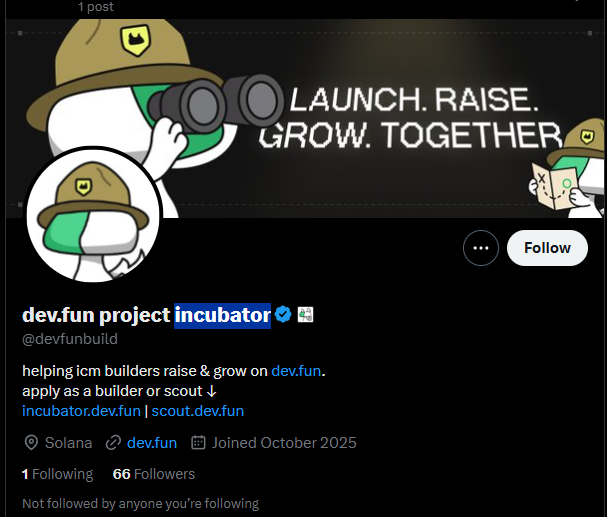 Pump is creating their own version of LAUNCHCOIN called Project Incubator.

Official Partnership -x.com/devfunpump/sta…

Actual launch account (got badge today): x.com/devfunbuild