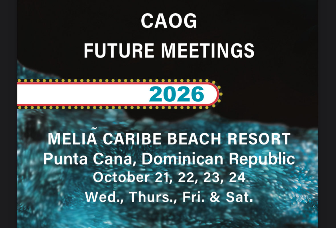 That’s a wrap on #CAOG2025. We’ll get the abstracts out when computer issues are fixed. It was a wonderful meeting!!! We hope that we punta CANa see you next year at <a href="/MeliaPCanaBeach/">Melia Punta Cana Beach</a> for #CAOG2026,