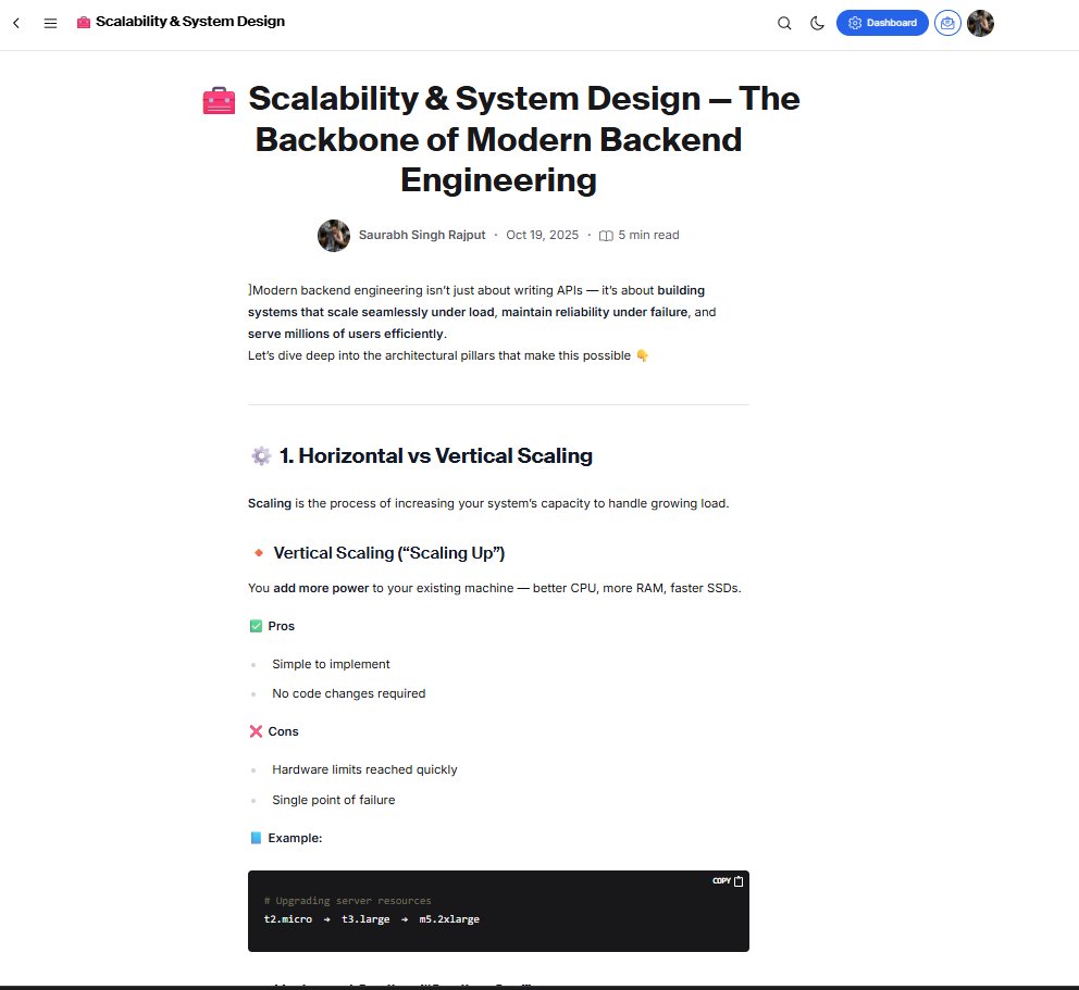 SaurabhSin15850's tweet image. Every scalable system hides elegant design choices 💡
Here’s how real-world backends handle millions of users 👇
🧰 Scalability & System Design — The Backbone of Modern Backend Engineering
🔗 …bility-and-system-design.hashnode.dev/scalability-an…
#SystemDesign #BackendEngineering #AWS #Microservices #tech