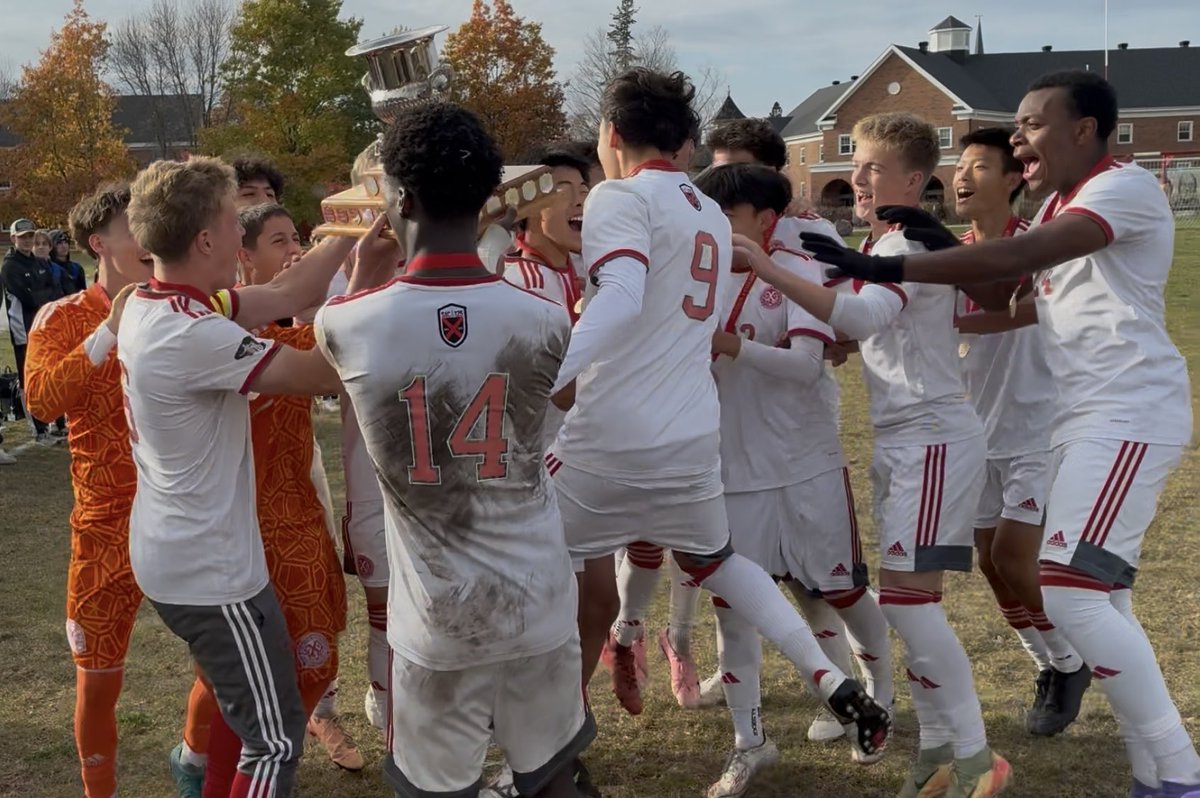 sacsoccer's tweet photo. Oh that ⁦@CAIS_Schools⁩ National Championship feeling! ⁦@standrews1899⁩ ❌ 1st Soccer ⚽️ repeats! 🏆🏆 https://t.co/6aJsCs0K4V