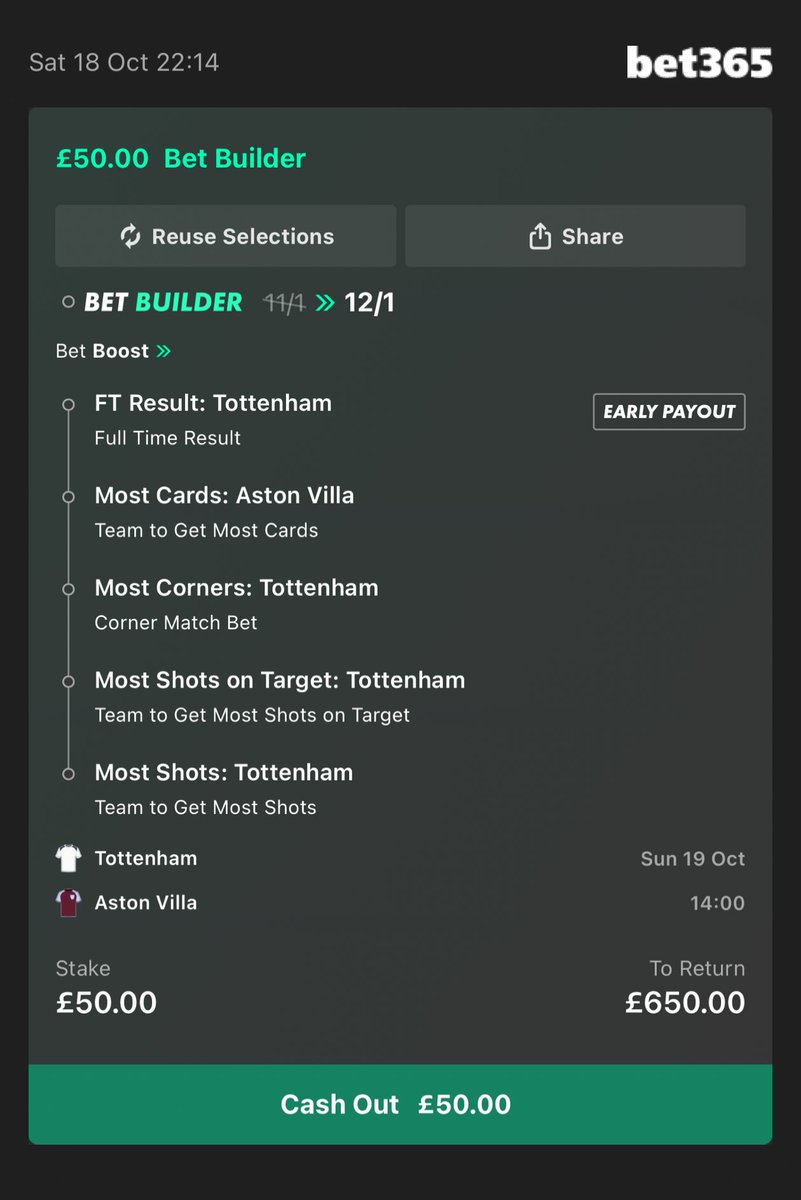 My Bet Builder tomorrow 😀