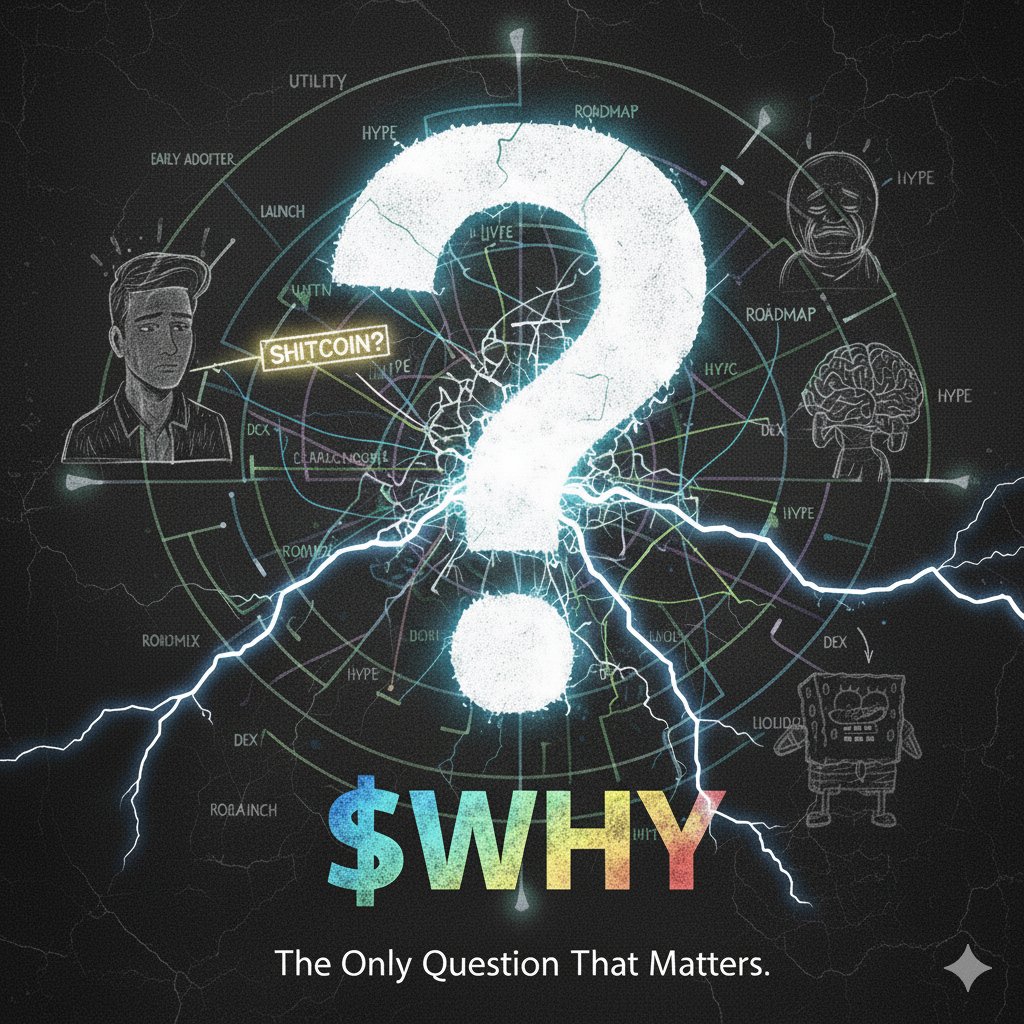 Why_Dot_Fun's tweet image. When the world chases answers, we double down on the question.
The next breakout doesn’t start with hype — it starts with $WHY.
#Solana #Crypto #WHYtoken