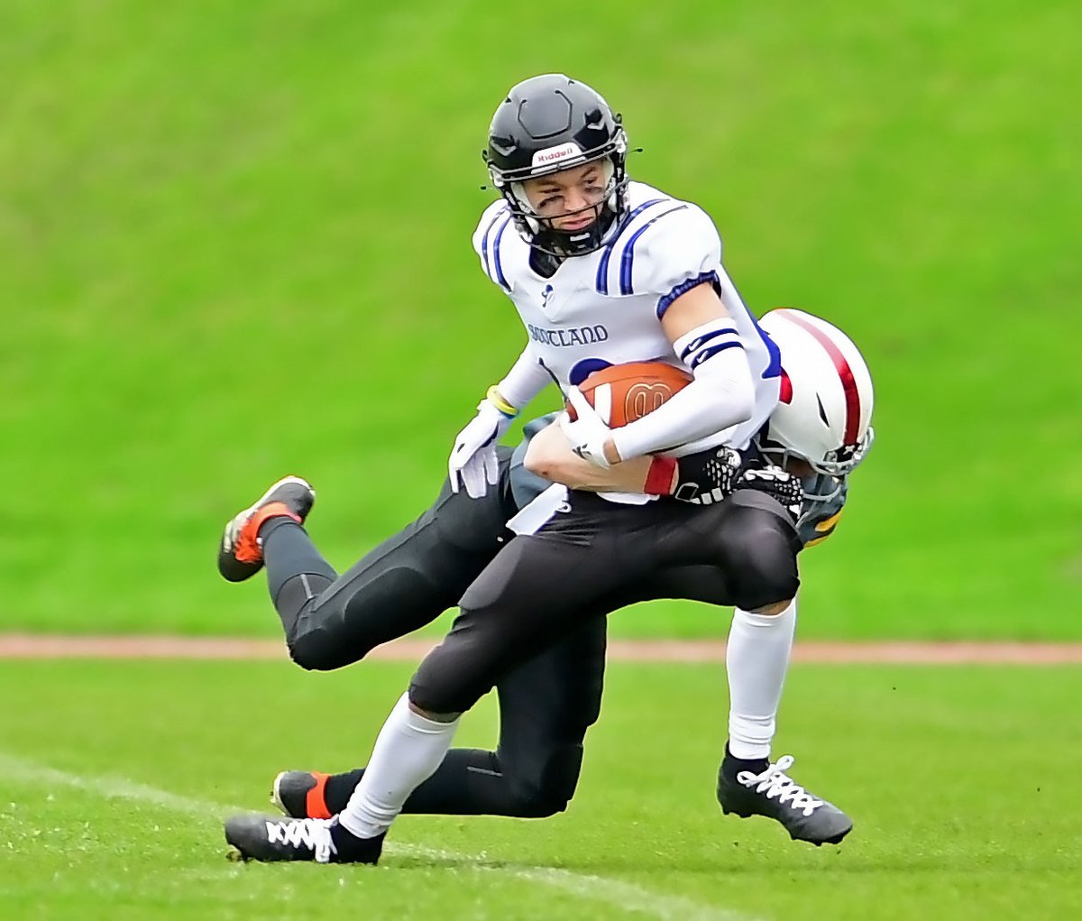 A few more from today's American Football game Scotland U19 v Team North U19 at South Leeds Stadium.