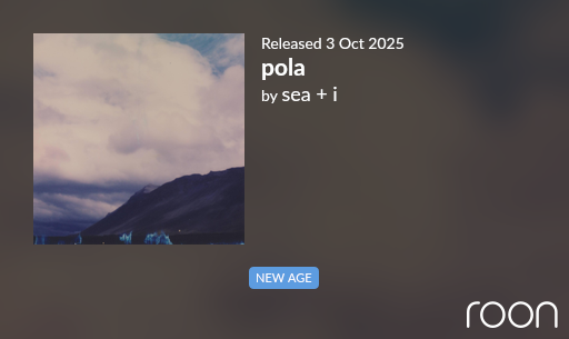 yellowdog815's tweet photo. Pola – Sea + I (2025)
Evening drifts on — waves, light, silence.
On Sea + I, Pola turns the ocean into tone and pulse: soft piano currents, quiet electronics, and deep stillness.
A slow dialogue between water and self. Perfect for late hours.
#Pola #SeaAndI #HomeNormal #Ambient #Electronic #Minimal #Soundscape #NowPlaying #EveningVibes