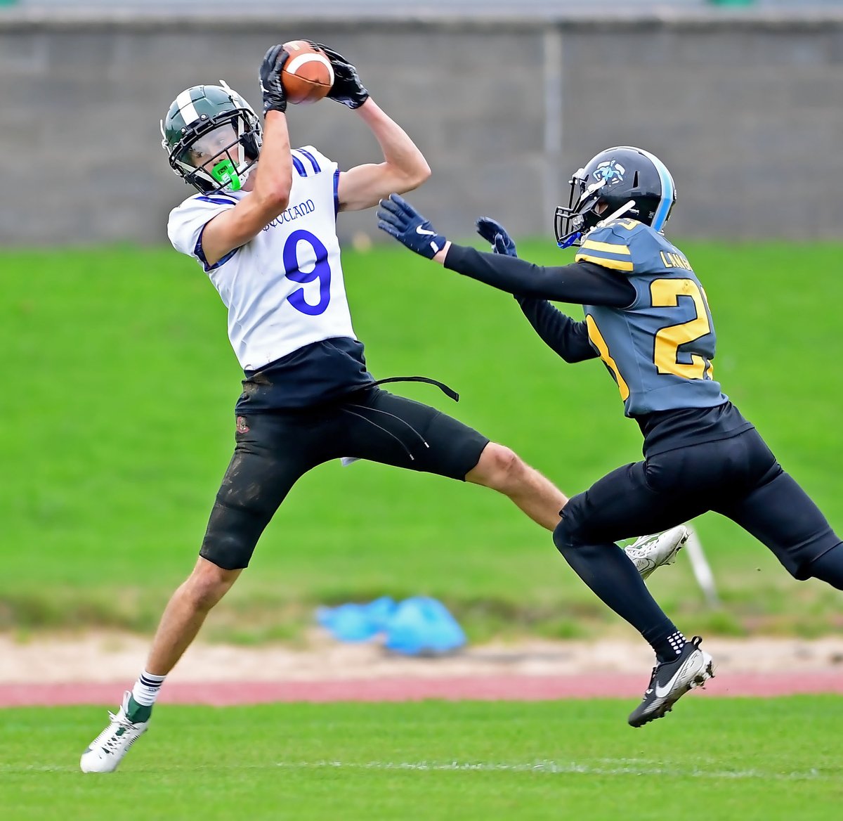 A few more from today's American Football game Scotland U19 v Team North U19 at South Leeds Stadium.