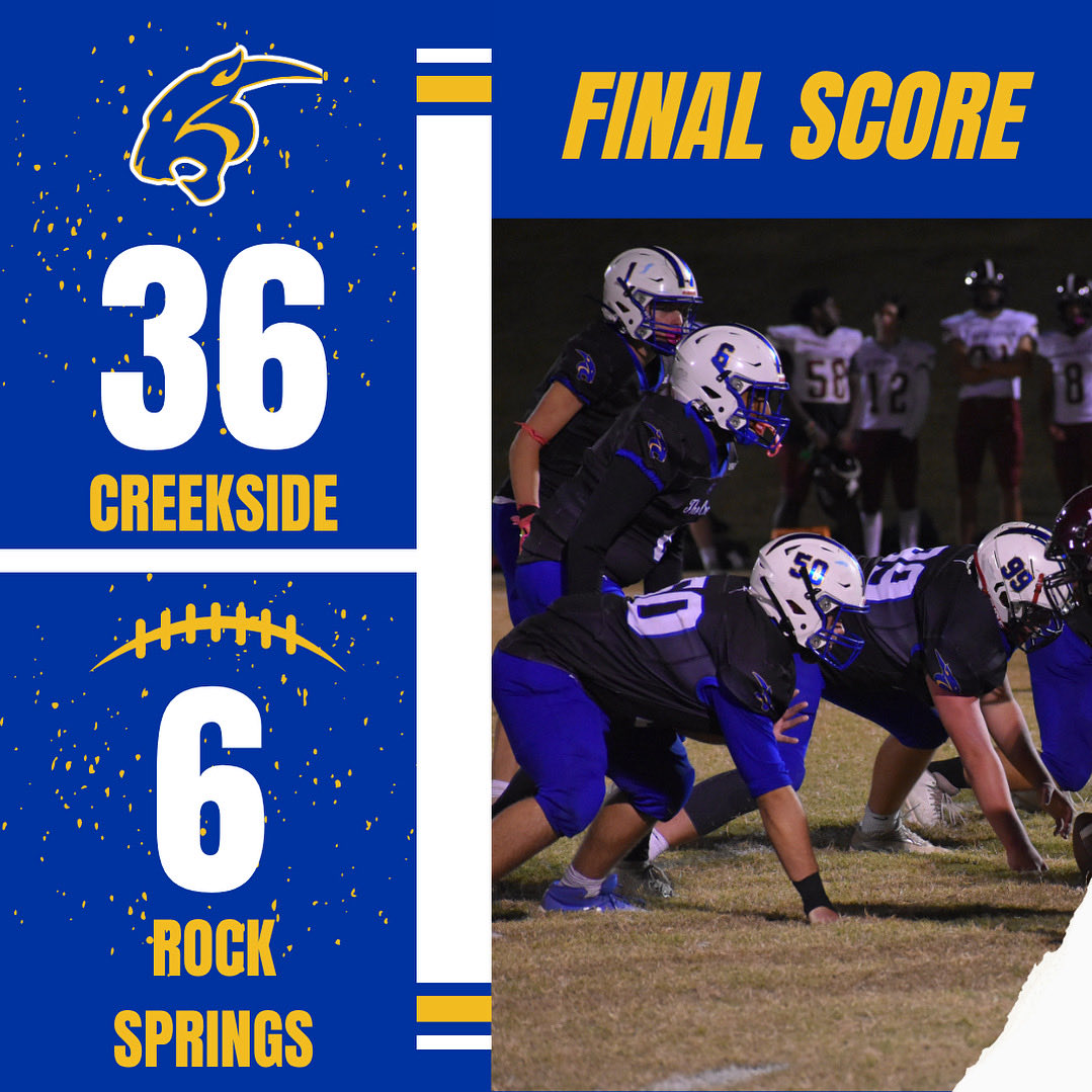 The Cougars picked up a big win on senior night last night after defeating Rock Springs. Tyler Keith threw 5 touchdowns in the 36-6 victory. Let's go Cougs!