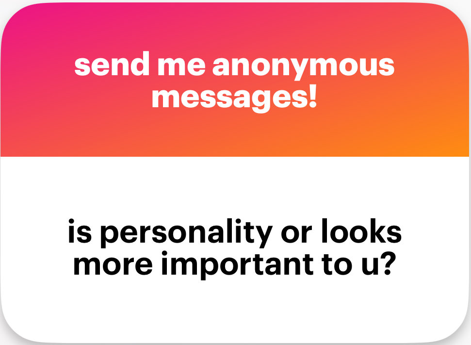 حاليا looks علشان مش هيتضحك عليا من شخص قبيح تاني