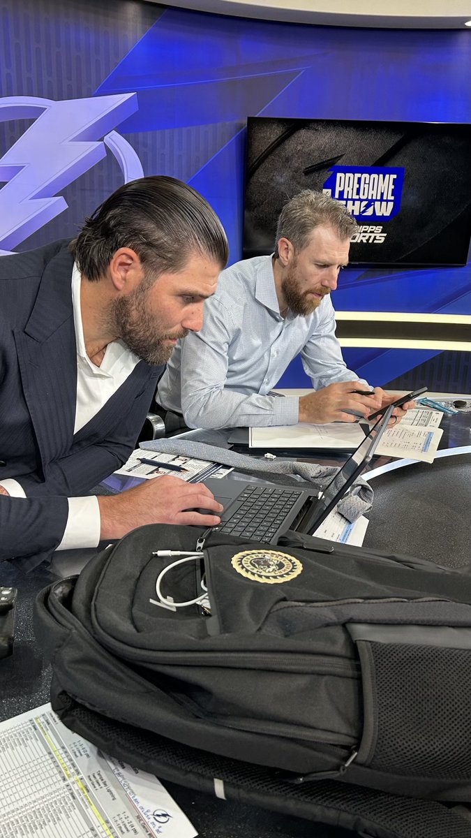 Pat Maroon and Braydon Coburn focused on ⁦<a href="/TBLightning/">Tampa Bay Lightning</a>⁩ game vs.
⁦<a href="/BlueJacketsNHL/">Columbus Blue Jackets</a>⁩ tonight. Our ⁦<a href="/ScrippsSports/">Scripps Sports</a>⁩ Pregame coverage underway at 6:30 pm, ⁦<a href="/DaveRandorf/">Dave Randorf</a>⁩, Brian Engblom, ⁦<a href="/Gabby_Shirley_/">Gabby Shirley</a>⁩ arena coverage at 7 pm. Join us!