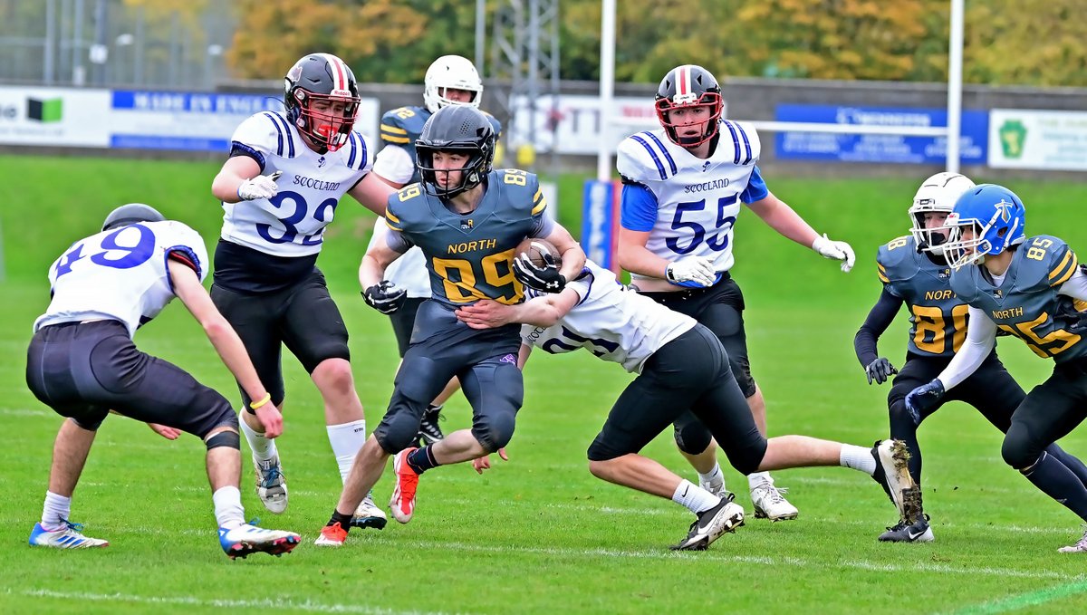 A few more from today's American Football game Scotland U19 v Team North U19 at South Leeds Stadium.