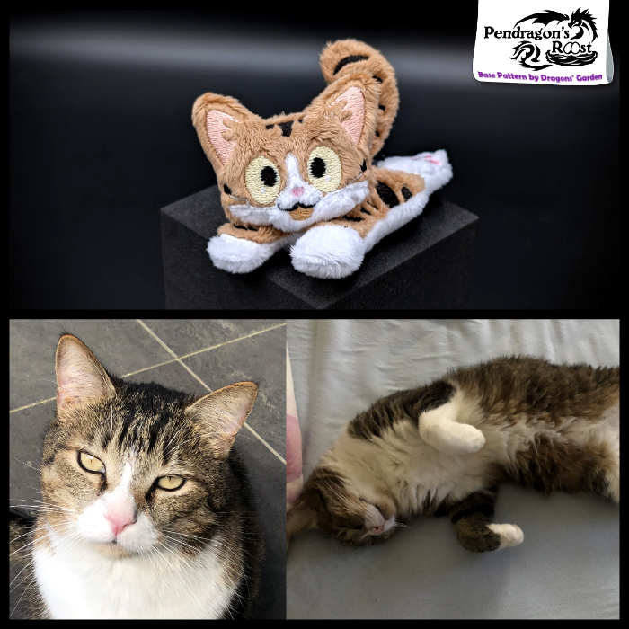 Meet Joshi 💕 
I made this little plush to honor a precious buddy who’s crossed the rainbow bridge. I hope I did his sweet soul justice. 🌈🐾

🍵 If you’d like a little keepsake of your kitty, I’d love to make one for you. ko-fi.com/c/dc50eea352
🐲Base pattern by <a href="/dragonsgarden/">DRAGONS GARDEN</a>