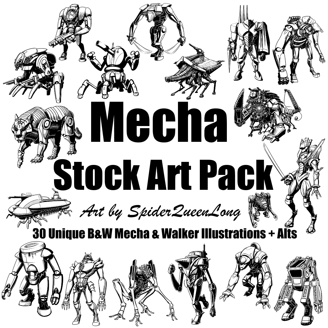 long_spider's tweet photo. Get in the Robot, #TTRPG Devs! #Dieselshot is proud to bring you the #Mecha Stock Art Pack!

30 Unique Mecha illustrations w/ Alts to bring your Mecha fantasies to life or deepen your scifi setting's lore!

Fight the Storm!

https://t.co/1ZzBYTRud9

https://t.co/vljnpM6mua https://t.co/LTYOFMzn1u