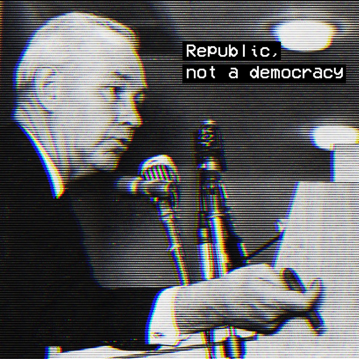 The_JBS's tweet photo. America is a republic, not a democracy https://t.co/x65Lkzxbl9
