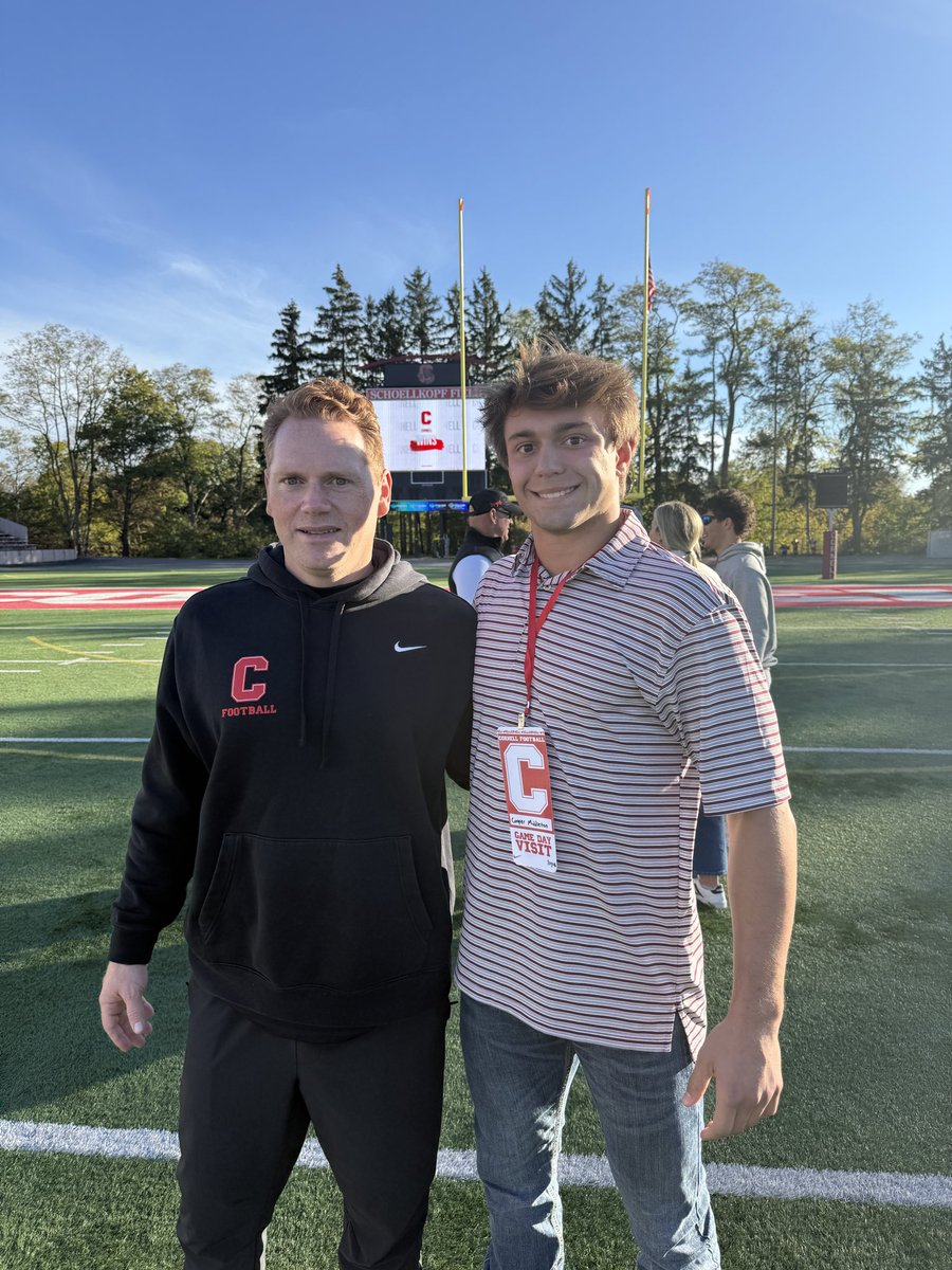 I had a great time today watching <a href="/BigRed_Football/">Cornell Football</a> get a win and some great conversations with <a href="/TerryUrsin/">Terry Ursin</a> and <a href="/DanSwanstrom/">Dan Swanstrom</a> and <a href="/CoachBhakta/">Satyen Bhakta</a> 
Go Big Red!!!

<a href="/RecruitGeorgia/">Recruit Georgia</a> <a href="/NwGaFootball/">NwGa Football</a> <a href="/Coach_MikeRoby/">Mike Roby</a> <a href="/CHSAthleticsGA/">ChristianHeritageAthletics</a> <a href="/peak_kinetic/">PeakKineticPerformance</a> <a href="/n_parrott478/">Nicholas Parrott</a> <a href="/PrepRedzoneGA/">Prep Redzone Georgia</a> <a href="/RecruitNE_GA/">RecruitNE_GA</a>