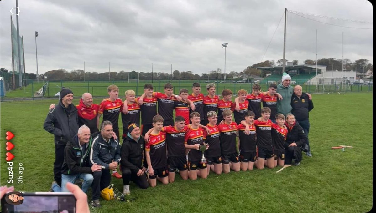 DrombroadGAA's tweet photo. Congratulations to U16 Hurlers on beating Patrickswell on a scoreline of 1-22 to 2-10, in the Division 2 All County Hurling Championship Final https://t.co/I5Rwd63ylI