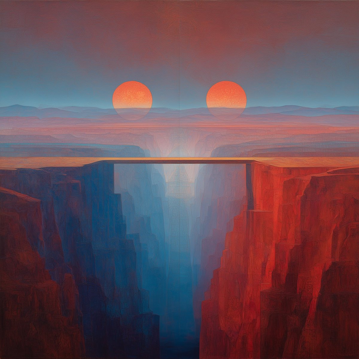 Runtelart's tweet photo. The Harmony of Unequals. 🤗
Visible symmetry holds a hidden depth.
💤.💪
#AIArt #AIArtists #digitalart #HarmonyInDifference #Runtelart