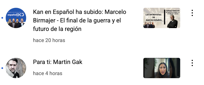 YouTube está intentando que me mate, no me queda otra explicación.