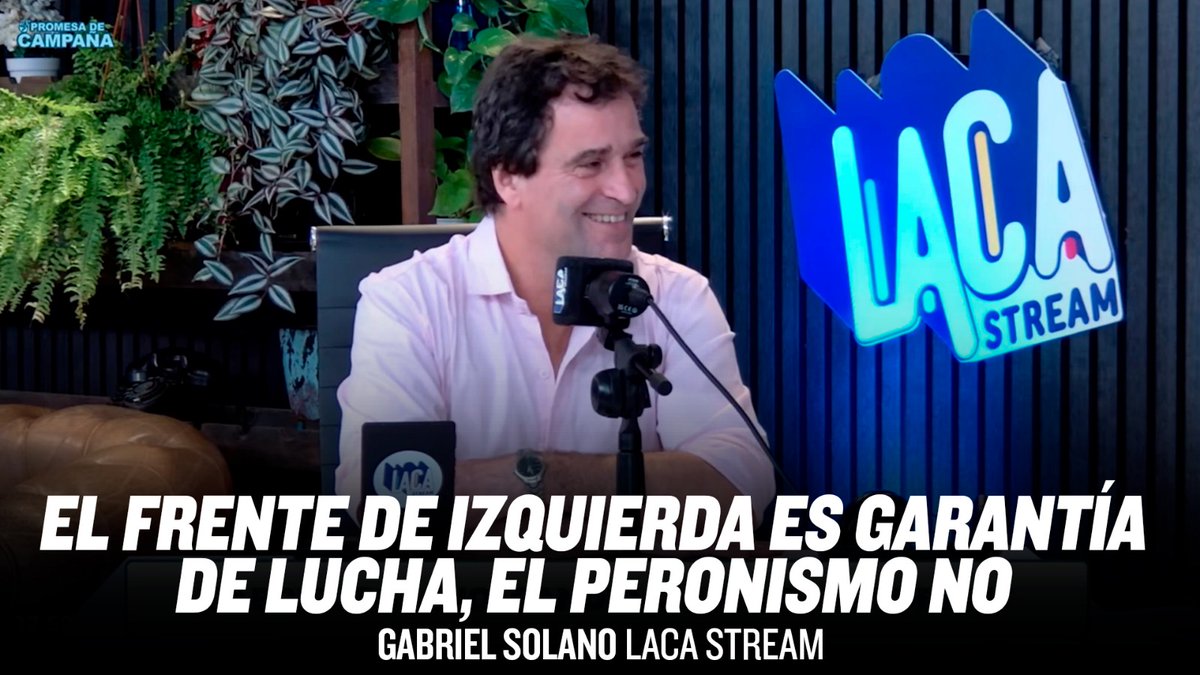 "El Frente de izquierda es garantía de lucha, el peronismo no" 
Mirá la entrevista de @solanopo en <a href="/lacastream/">Laca Stream</a>
loom.ly/e993zto