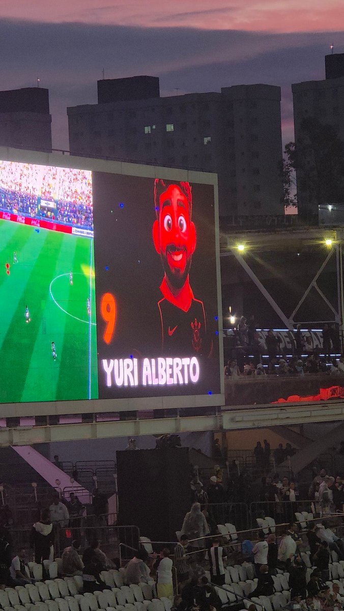 futebol_info's tweet image. A escalação do Corinthians no telão da Neo Química Arena.

📸 @Vessoni