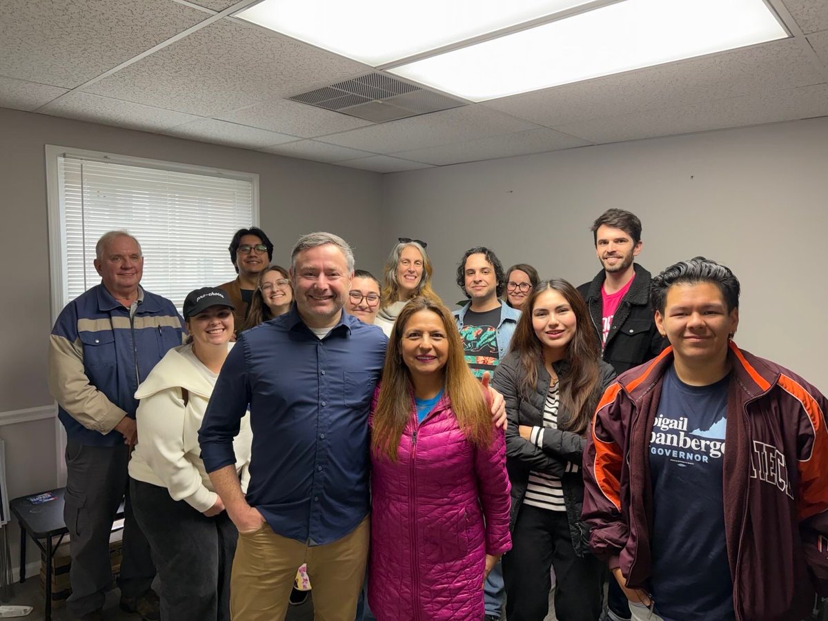 guzman4virginia's tweet image. Couldn’t have asked for a better start to our canvassing weekend — thank you @YVindman for joining us and firing up the team! #GetOutTheVote