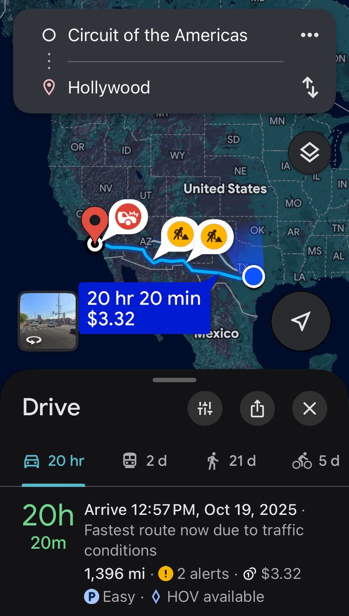 Love DC saying during the Sprint race “we’re not that far from Hollywood” when he’s sitting a full 1,400 miles from Hollywood.
