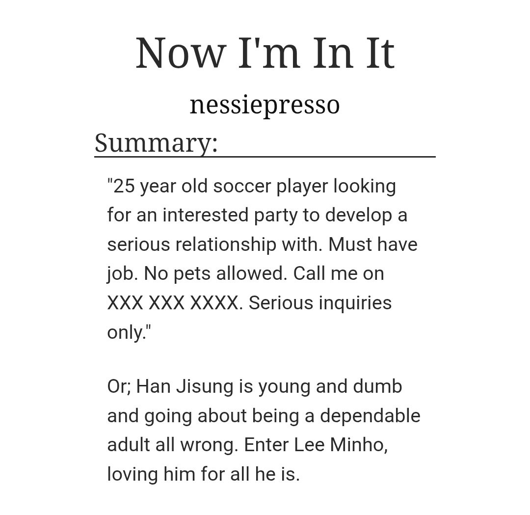 cherrysvngie's tweet photo. 🩷Fic Update🩷
Now I'm in It [Completed!✅]
Chapters: 17
Words: 48 528
Rating: M (explicit in Chapter 17 - read tags)
Tags Below!
🔗 https://t.co/IGO9HaTSIm https://t.co/oitwYvAkWM