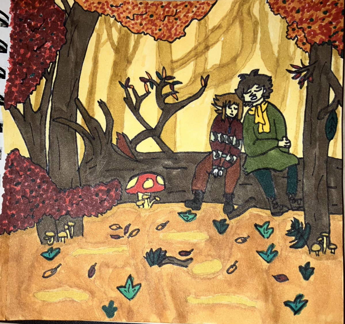 Invader_Link's tweet image. Autumn is so beautiful #selfship #yumeship #yumetwt #moomin