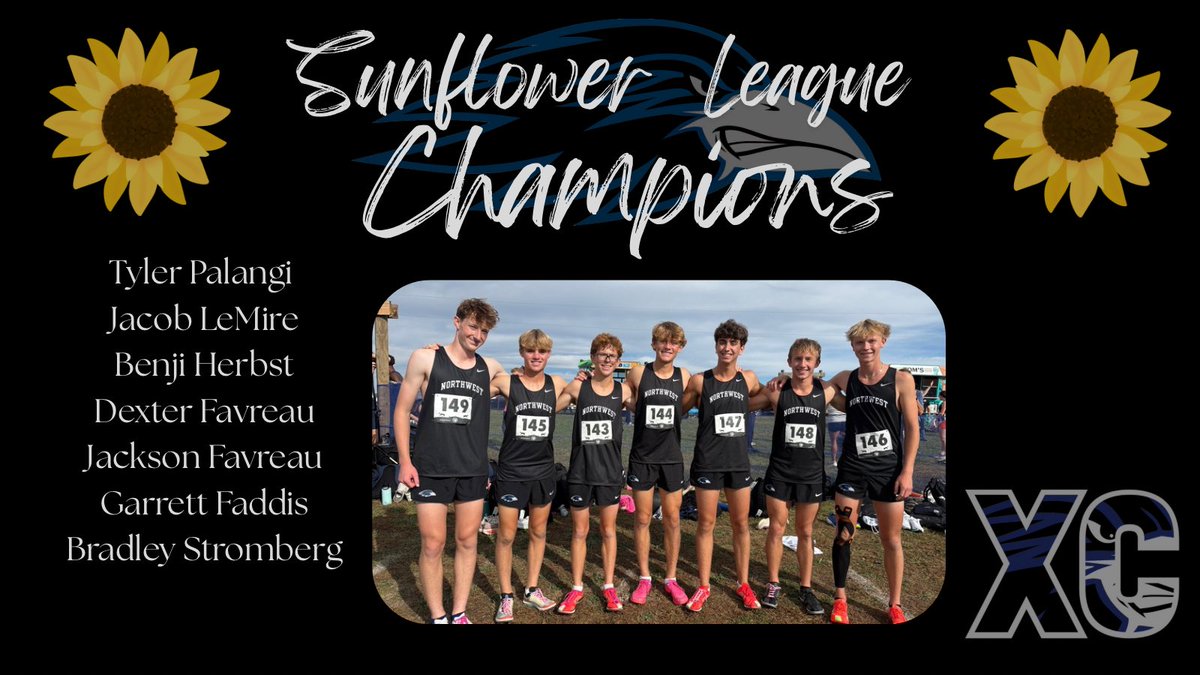 ONWCrossCountry's tweet photo. For the first time in school history these Ravens have brought home the Sunflower League Cross Country title! #RavenRunners #LetsFly https://t.co/zG7KLXXxk4