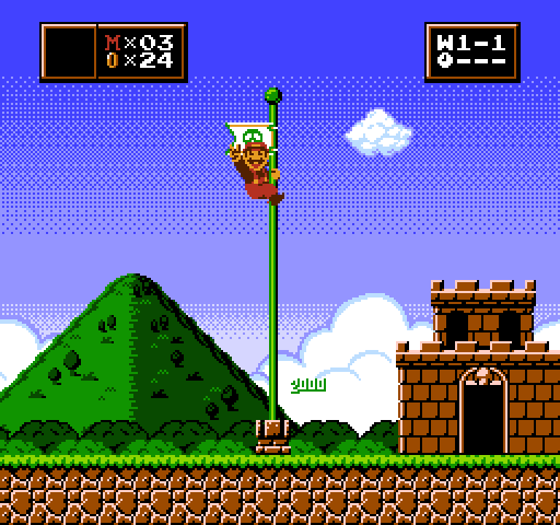 raviolichu's tweet image. here's another one for today. it's simply called 'Level Clear!'
we'll be getting into the meat & bones of things soon
#smbitwc #pixelart #horrorbrew