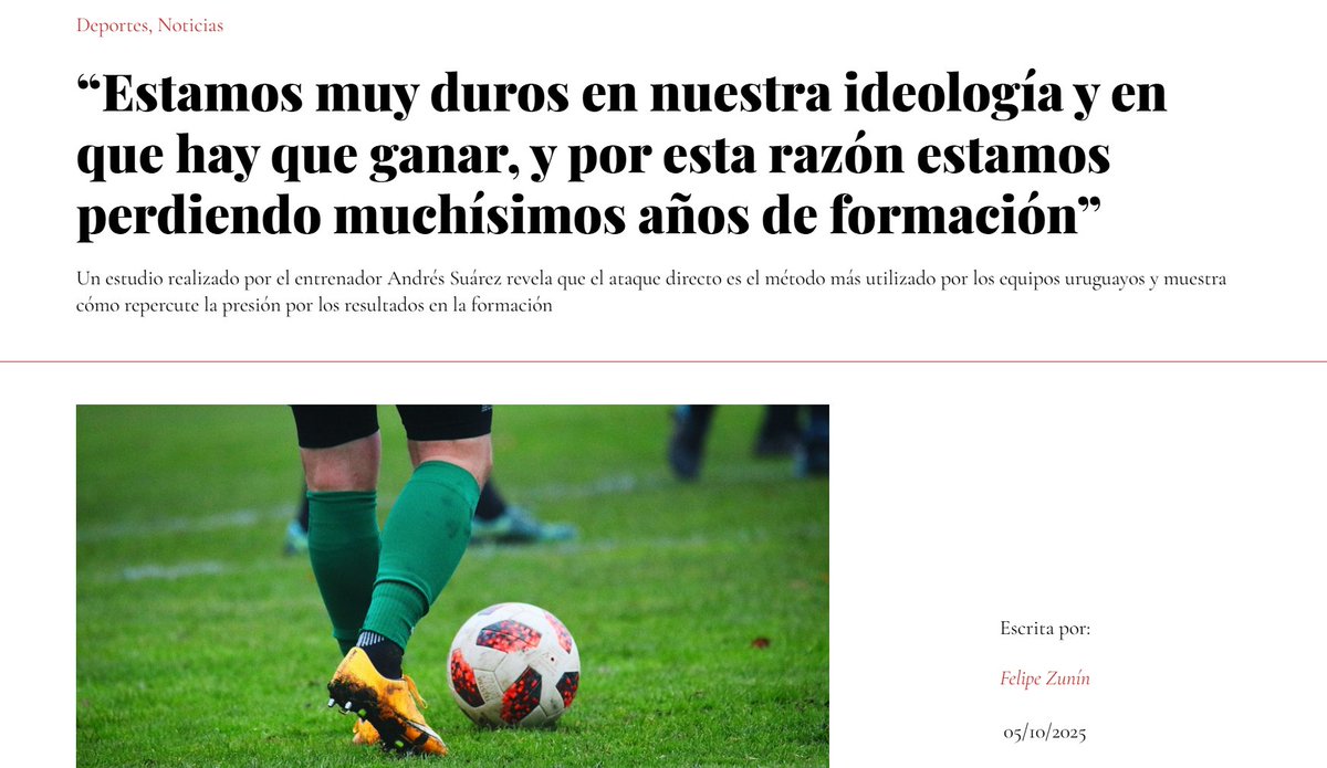 Andres_SR_711's tweet photo. Gracias al equipo de @SDRFIC, y en especial a @FZVideoanalisis, por entrevistarme y darle notoriedad al estudio realizado junto al @itpaudef.

Disfruté muchísimo el intercambio, encontrándome con un profesional muy preparado para la ocasión.

Link al artículo ⬇️ https://t.co/CyxBzxSrIt