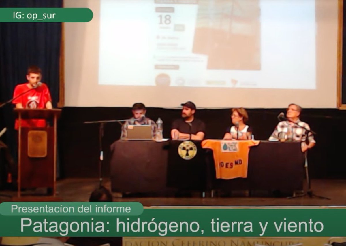 AHORA, presentación del informe "Patagonia: hidrógeno, tierra y viento", con la participación de Lucio Cuenca, director del OLCA. 🔴 Sigue la transmisión en vivo, en el canal de Youtube del Observatorio Petrolero Sur: 
youtube.com/live/iATinMeDo…