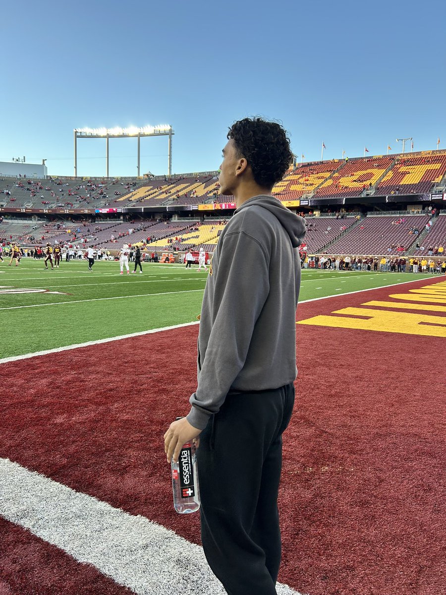 Huge win for the Gophers last night! Thanks <a href="/GopherFootball/">Minnesota Football</a> for a great visit! <a href="/Tanner_Snustead/">Tanner Snustead</a> <a href="/Coach_Fleck/">P.J. Fleck</a>