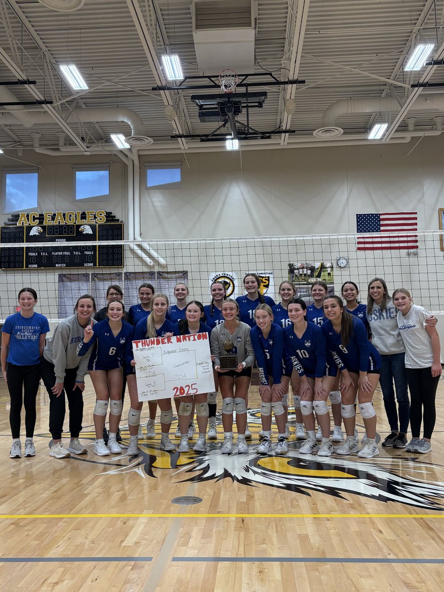 Your Huskies go 5-0 on the day and take home the Thunder Nation tourney championship for the 2nd year in a row! #GoHuskies #BErelentless