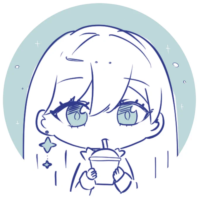 おはよーございます 勝手にあなたのOCちゃん描いてみた企画〜って事で、今回は青さん( )です 吸い込まれなくらい綺麗で大きな瞳が可愛いイラストを描く方です