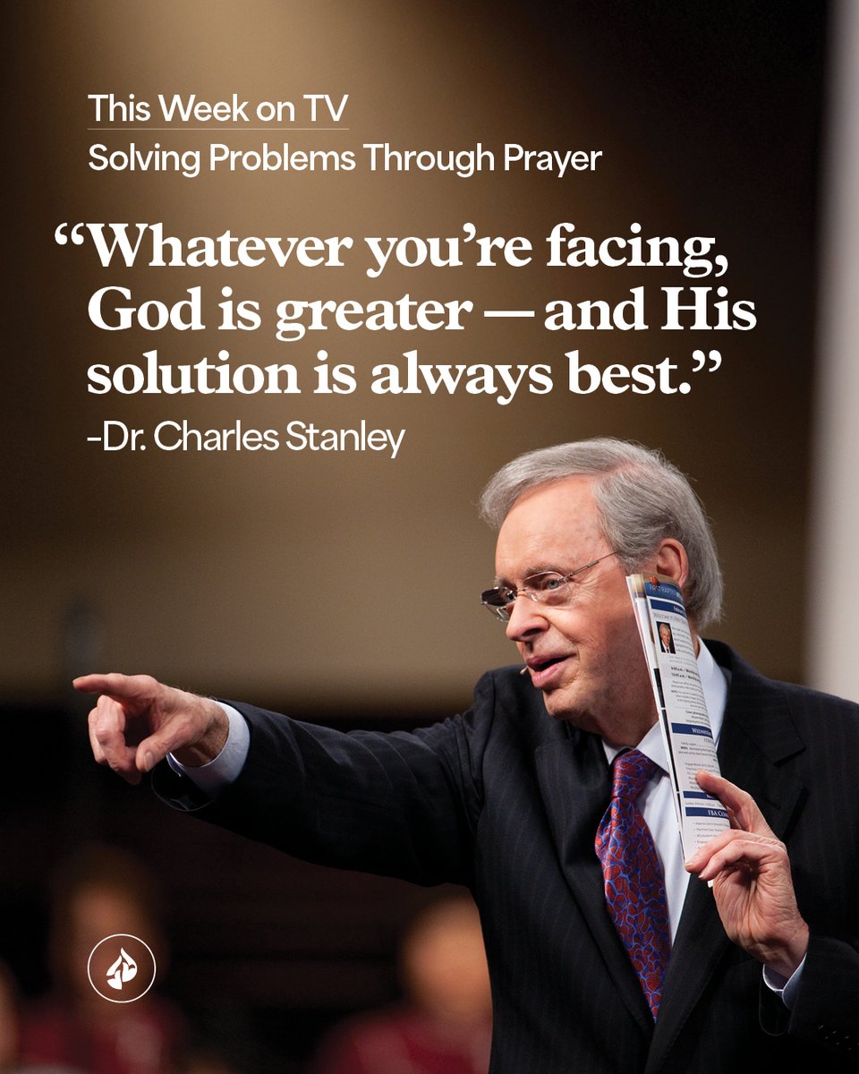 InTouchMin's tweet image. No problem is too small or too great for God. When you face challenges, seek Him first, trust His timing, and obey His leading—because His solution is always the best one.

Watch &quot;Solving Problems Through Prayer&quot; now: intouch.org/watch