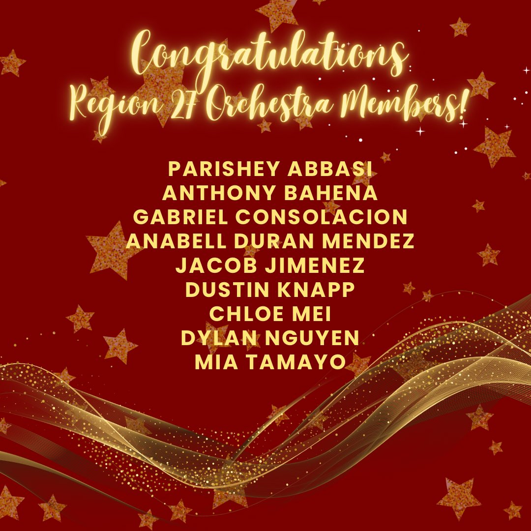 GoodsonOrch's tweet photo. Congratulations to our Region Orchestra Members! We are proud of everyone in Chamber for working so hard! @goodsongms @CFISD_FineArts @CFISD_Music https://t.co/c4GQ3AXLoI