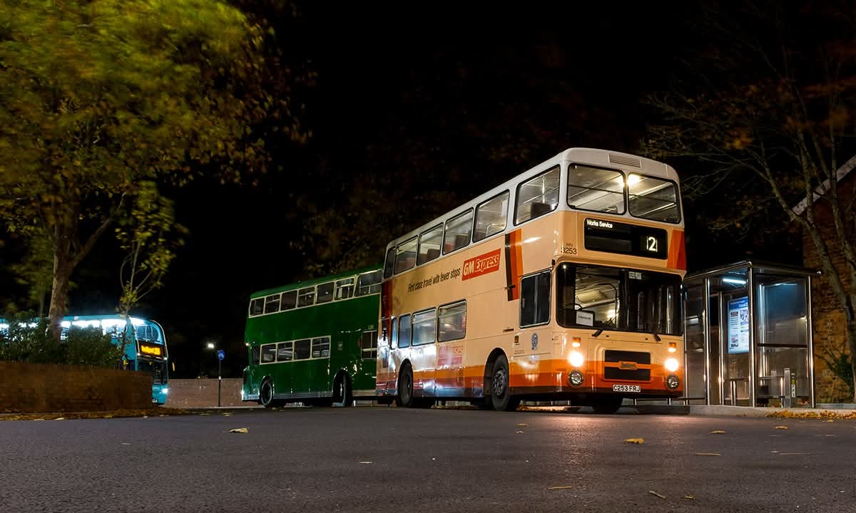 A couple of pictures of our #gmolympian3253 taken during the <a href="/TheMTTrust/">MTTrust.co.uk</a> South Ribble Beer and Buses running day between Lostock and Preston (18th October 2025) 

Pictures takem by trust member John Smith