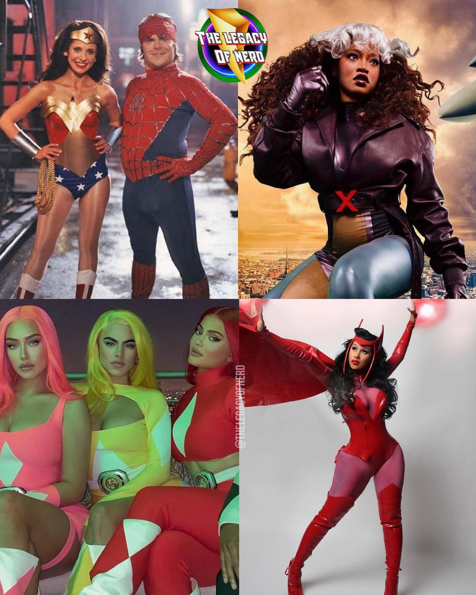 thelegacyofnerd's tweet image. When celebrities dress up as superheroes