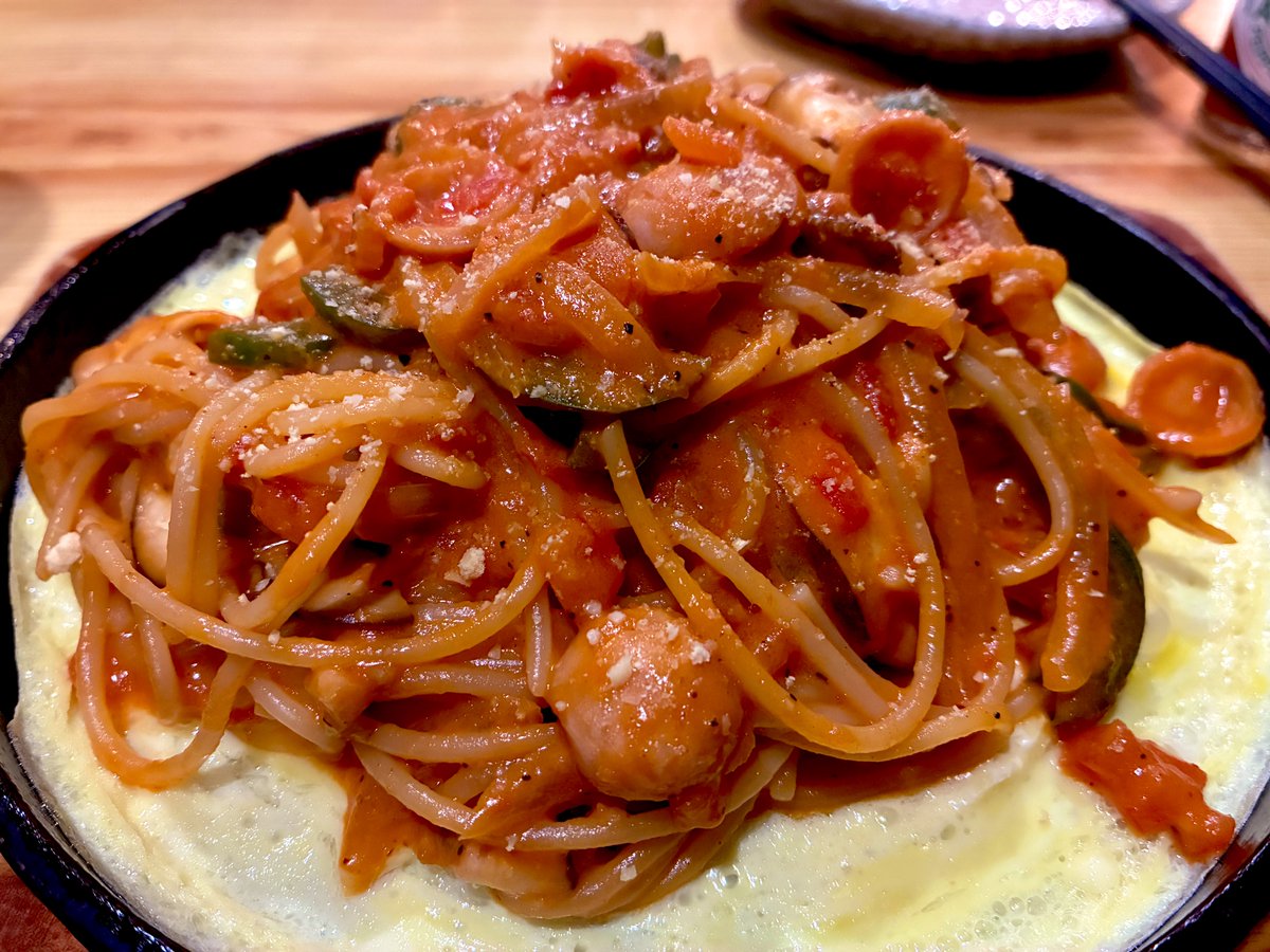 昨晩の〆🍝
今まで🇨🇳で食べたナポリタンの中でたぶんNo.1👍

#苏州 #福屋