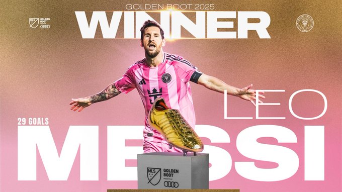 The best of the best. 🐐 Congrats to our number 10, @leomessi, for winning the 2026 MLS Golden Boot presented by @audiusa! 🥇⚽️