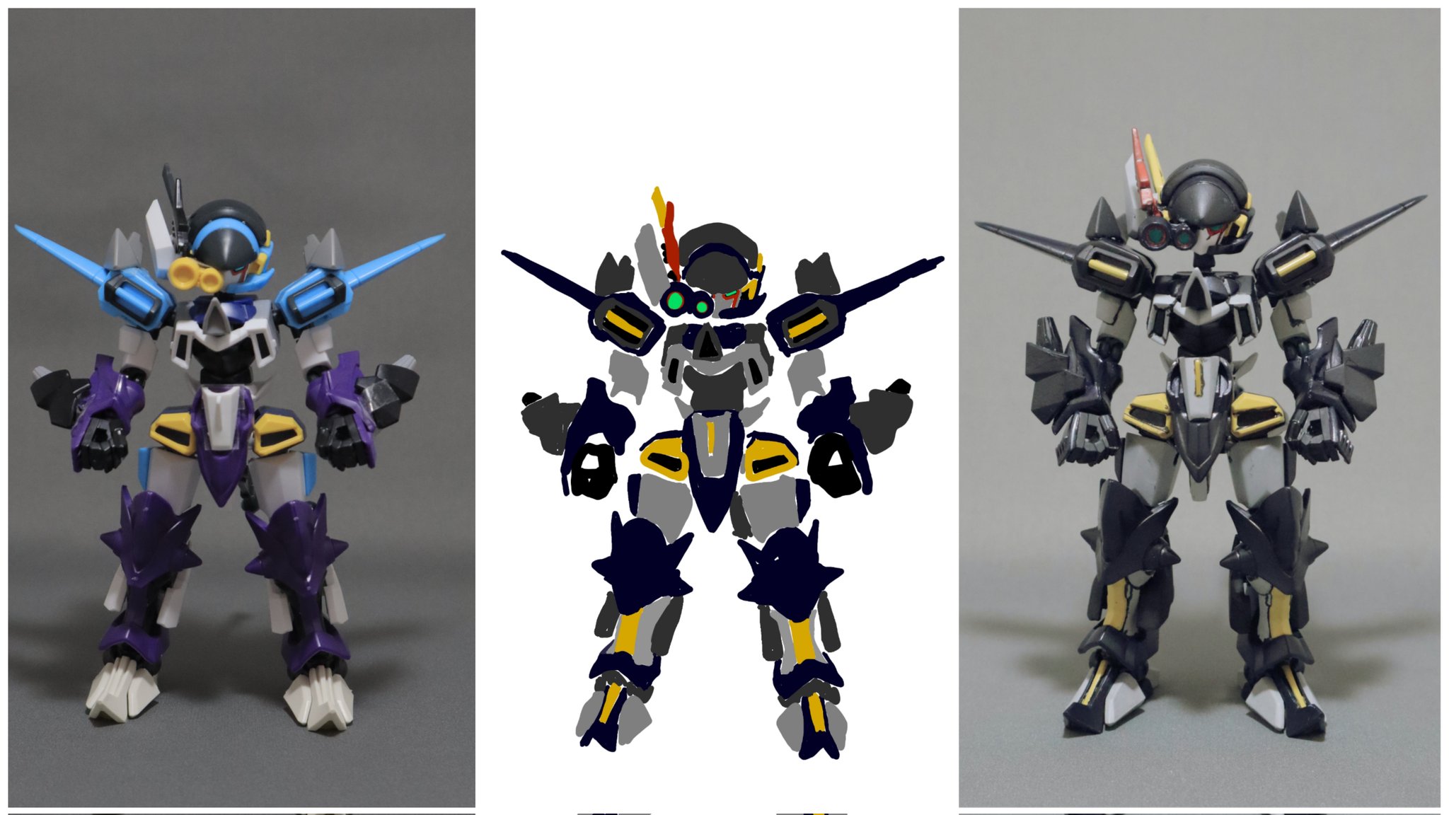 fxxxモンクホーシャ　筆塗り　闇の炎　艶消し マメのぶあき\あずキなこ🐣 on X: 