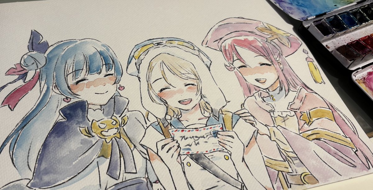 #SORTA_NUMAZU 会期中、朗読劇「幻日のヨハネ」に描き下ろさせて頂いた原画と、劇中イラストの一部を展示致します。原画の方は会期中ずっと飾っていますので是非見にいらして下さい。

※展示スペースの関係で前期後期少しですが展示内容の変更ございます
［前期］11/3〜11/15
［後期］11/16〜11/30