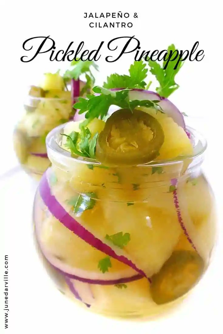 junedarville's tweet image. 🍍 𝐏𝐢𝐜𝐤𝐥𝐞𝐝 𝐏𝐢𝐧𝐞𝐚𝐩𝐩𝐥𝐞
🍍 Leftover pineapple? Try my spicy pickled #pineapple with #jalapeño and cilantro! Delicious in combination with charcuterie and cheese... or as a #tacos topping!
🍍 Recipe &amp;gt;&amp;gt; junedarville.com/pickled-pineap…