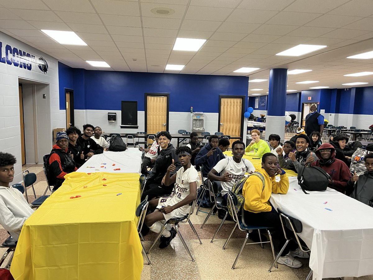 FcFrontier's tweet photo. It was an absolute honor for the Riverside team to join us for our Senior Night post game celebration. Our hats off to a fantastic coach and group of wonderful young men. @BPSBVSoc @ClevisMurray https://t.co/HZDQlvU05K