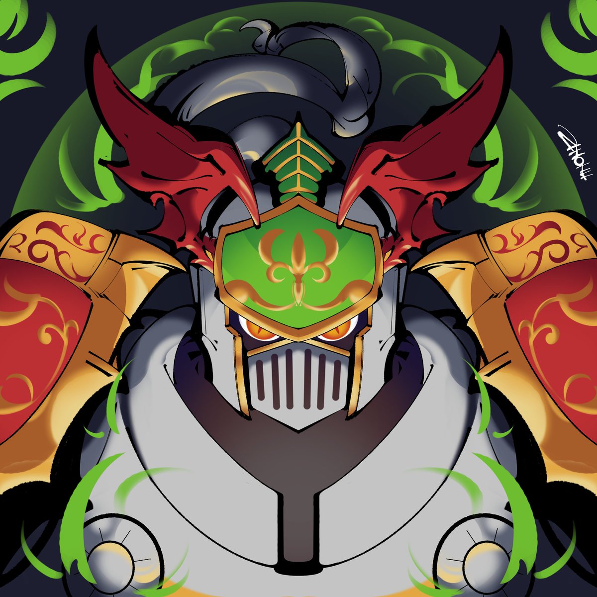 MedievalGalantmon

I really like this form Galantmon is feel like his form DnD character and feel like straight form fantasy.

I actually finished this drawing last night, but it didn’t get saved and the power went out too 😭 So I had to redo it from the base colors.

#Digimon