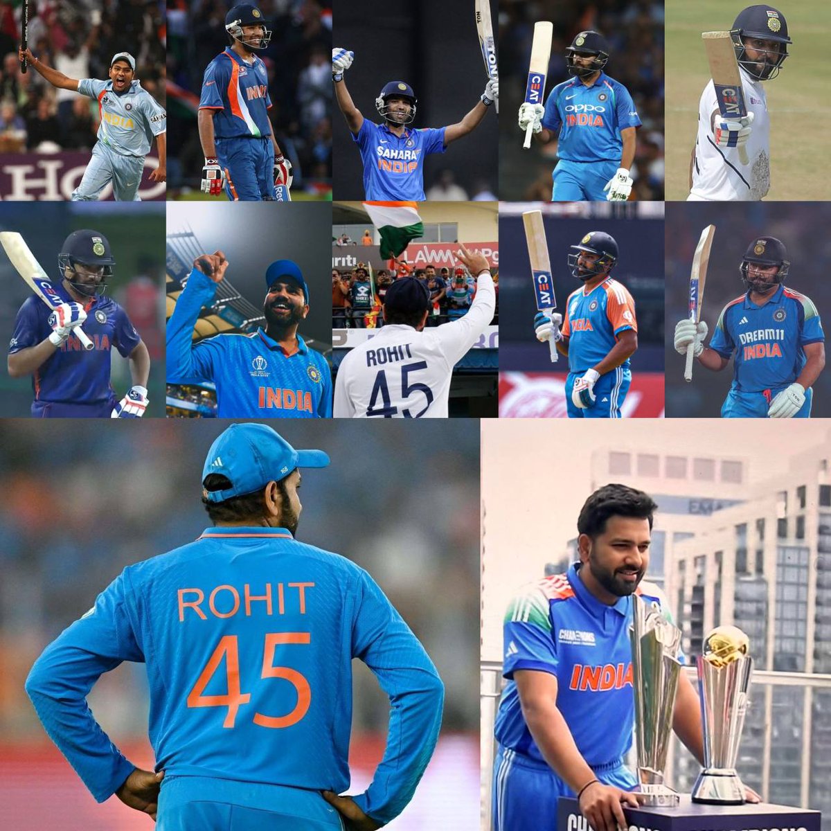 𝗥𝗼𝗵𝗶𝘁 𝗦𝗵𝗮𝗿𝗺𝗮 is set to play his 𝟱𝟬𝟬th Intl match today, becoming only the 11th cricketer and the 5th Indian to achieve this remarkable milestone.
#AfghanistanAndPakistan
#IndianCricket #INDvsAUS